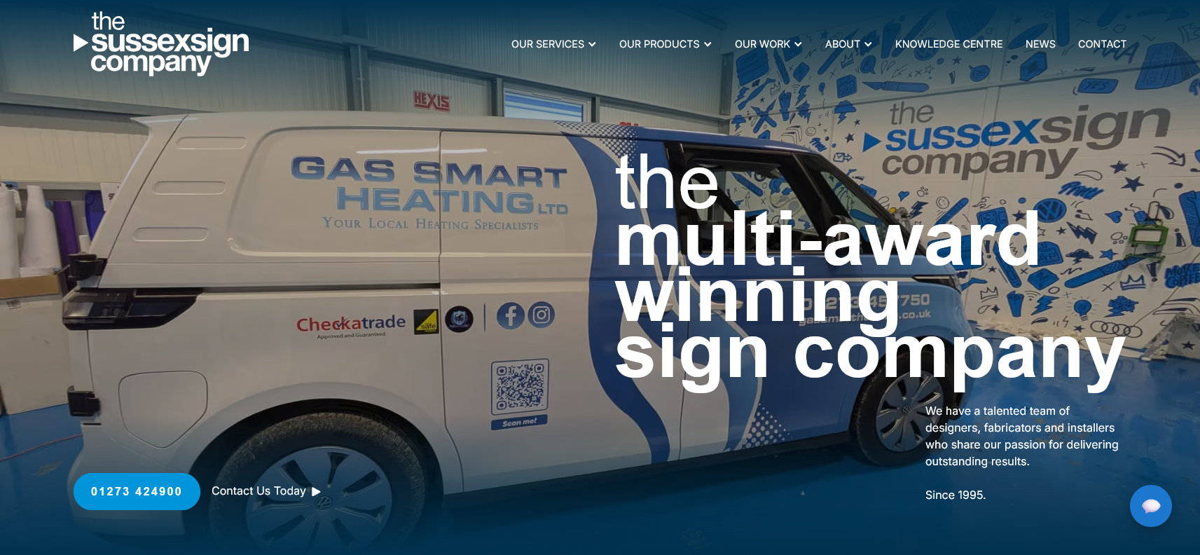 The Sussex Sign Company Ltd Website Screenshot 001