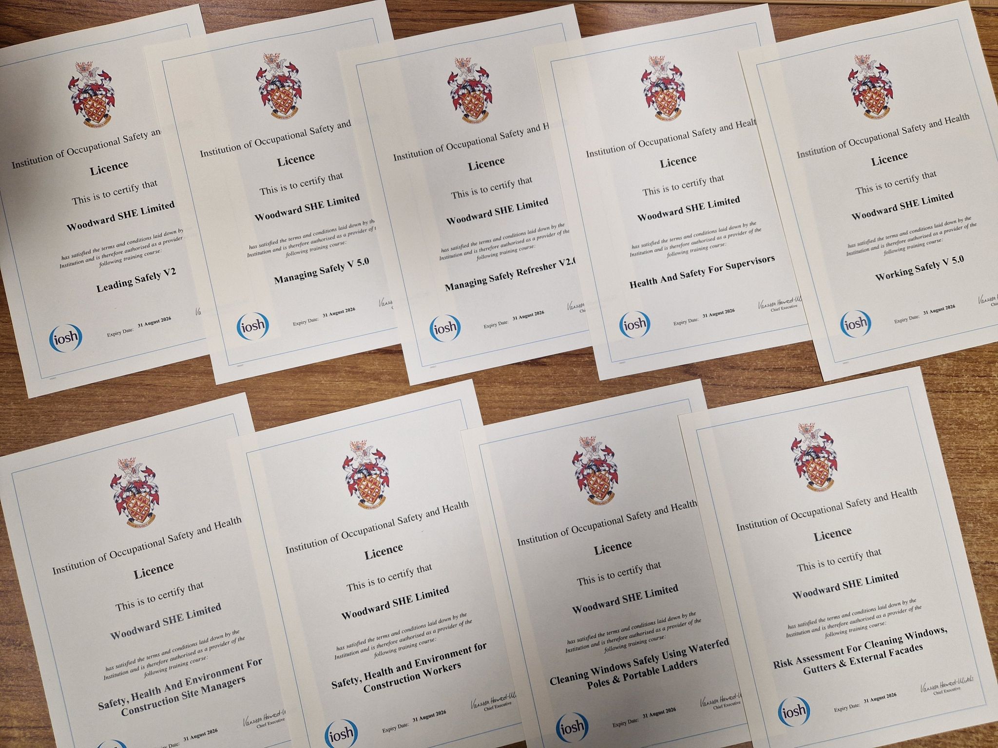 IOSH Health and Safety Courses – Now Available !