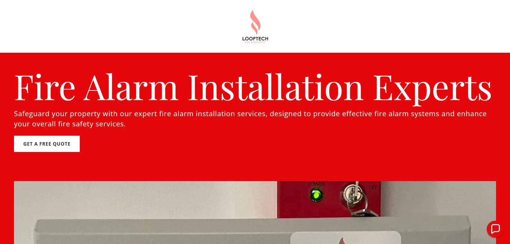 Looptech Fire & Security Ltd Website Screenshot 001