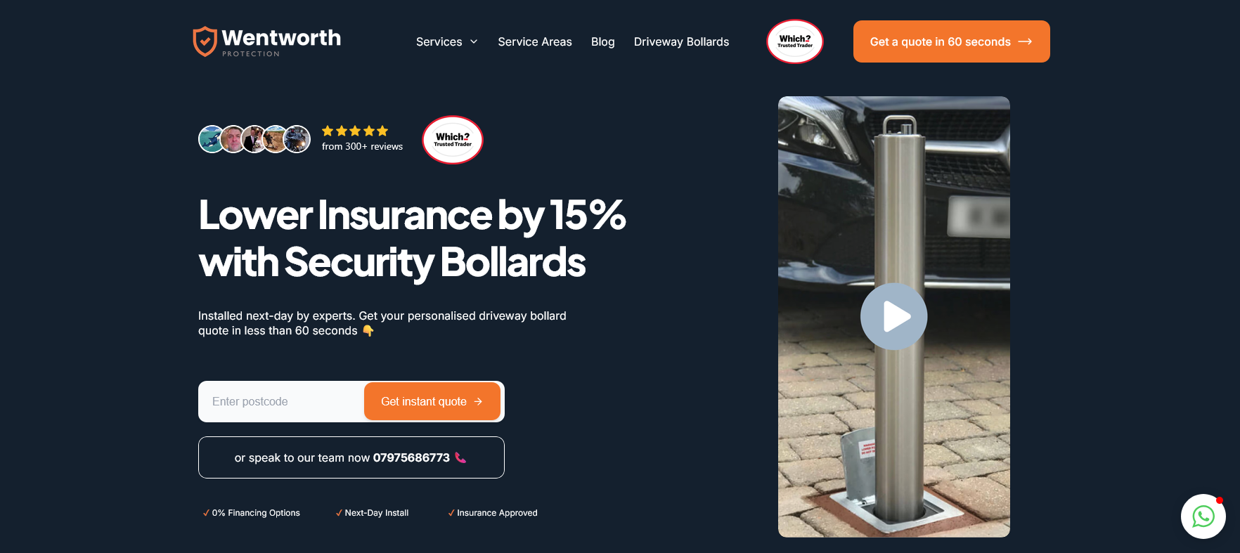 Wentworth Protection Ltd Website Screenshot 001