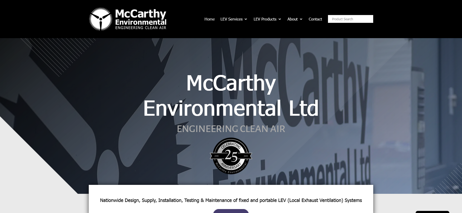 McCarthy Environmental Ltd Website Screenshot 001