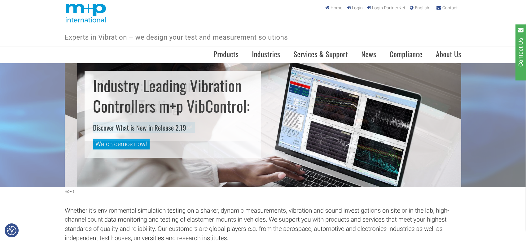 M+P International UK Ltd Website Screenshot 001