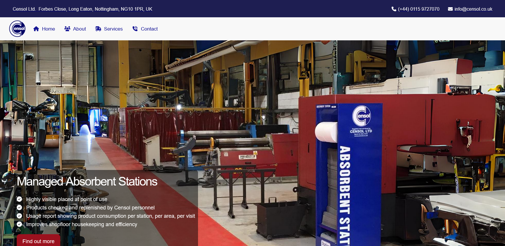 Censol Ltd Website Screenshot 001