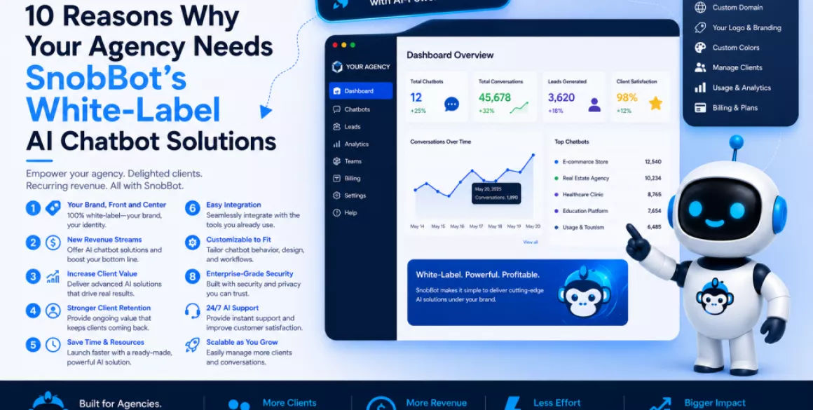 10 Reasons Why Your Agency Needs SnobBot’s White-Label AI Chatbot Solutions