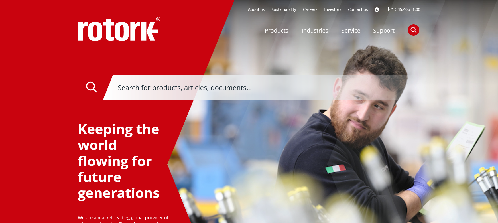 Rotork PLC Website Screenshot 001