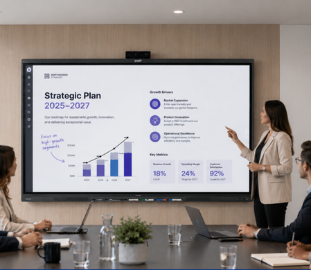 Interactive Digital Whiteboards for Education & Business