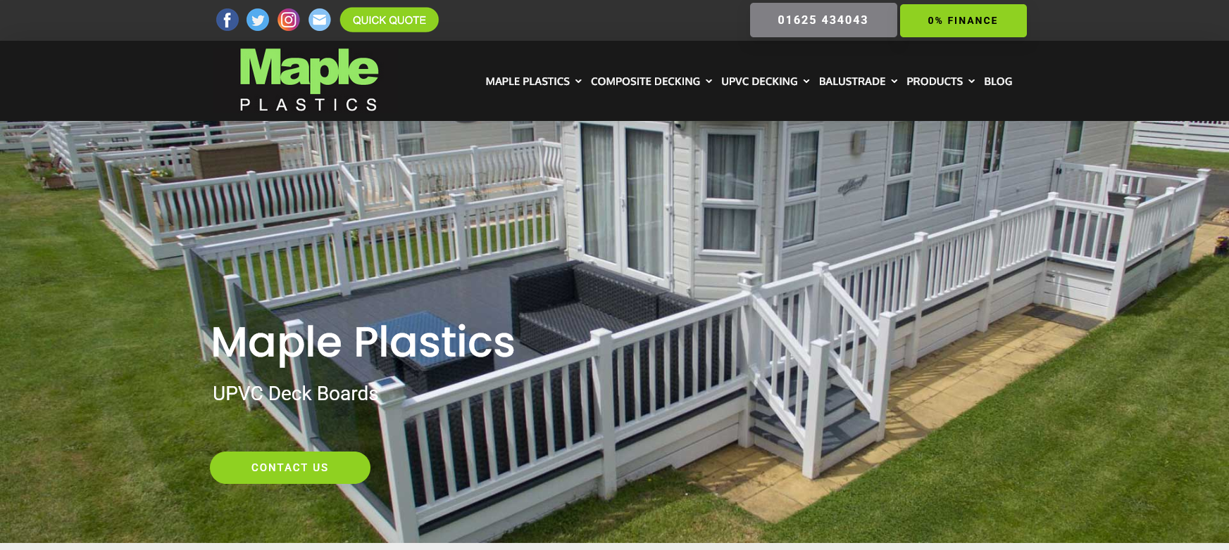 Maple Plastics Website Screenshot 001