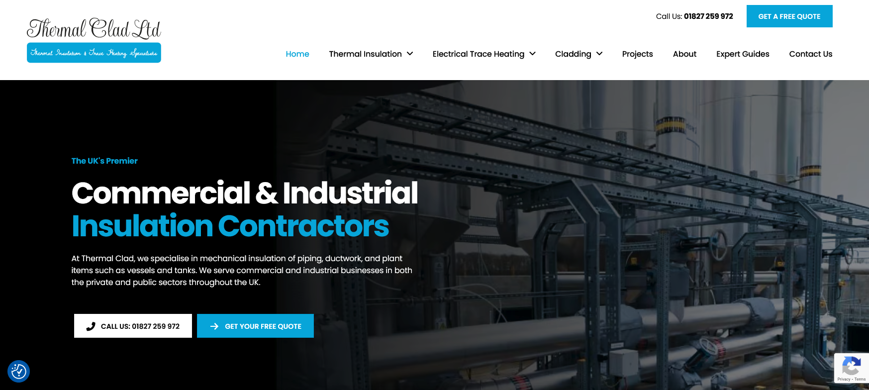 Thermal Clad Ltd Website Screenshot 001