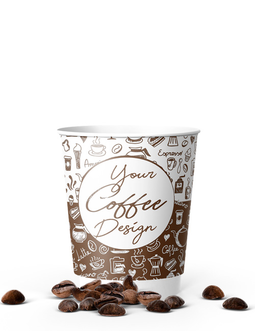 8 Oz Double Walled Recyclable Paper Cup