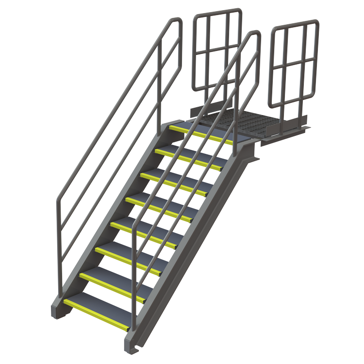 Platforms, stairs & handrails