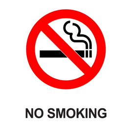 No Smoking A4 PVC Sign