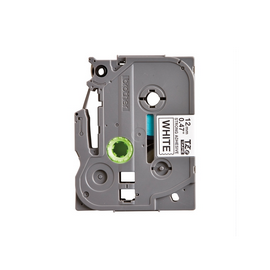 Brother Black on White 12mm Tape