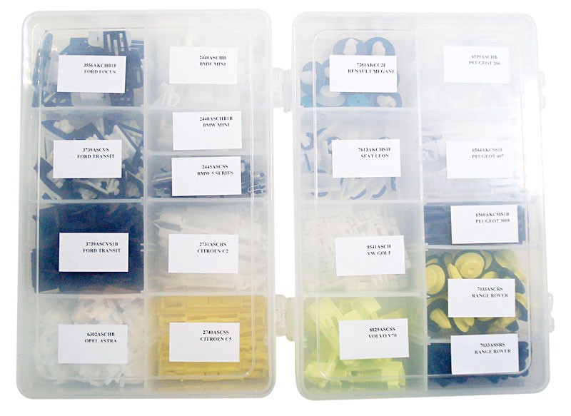246pc - Top 18 Windscreen Clips Kit