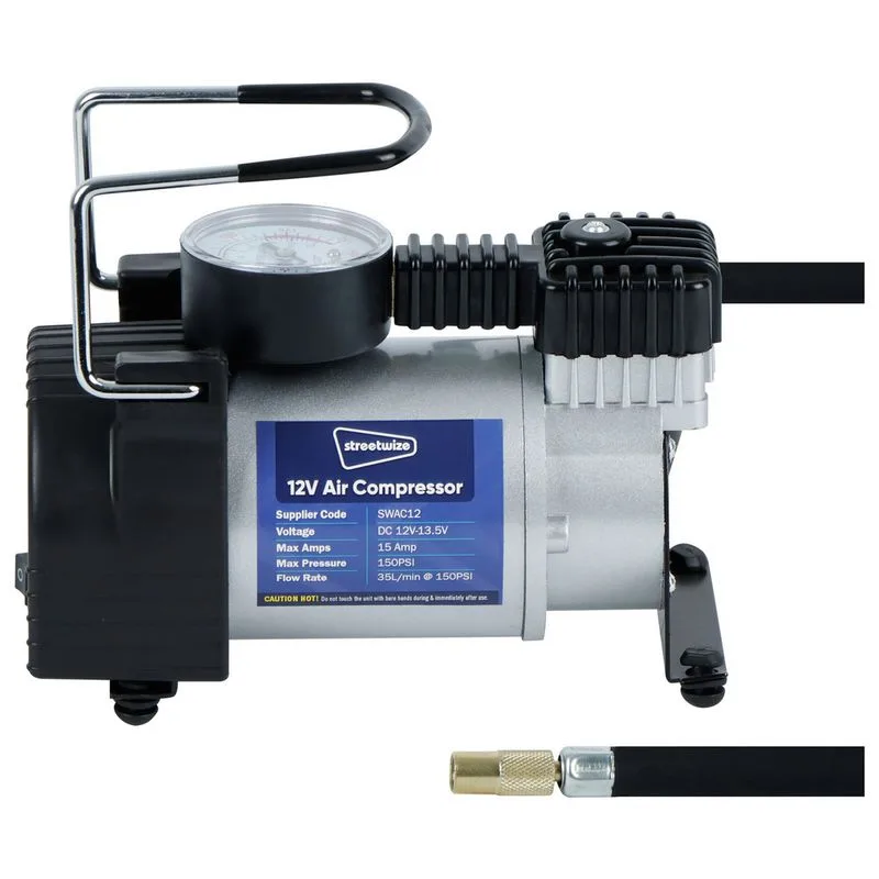 Streetwize 12V 150PSI Heavy-Duty Air Compressor