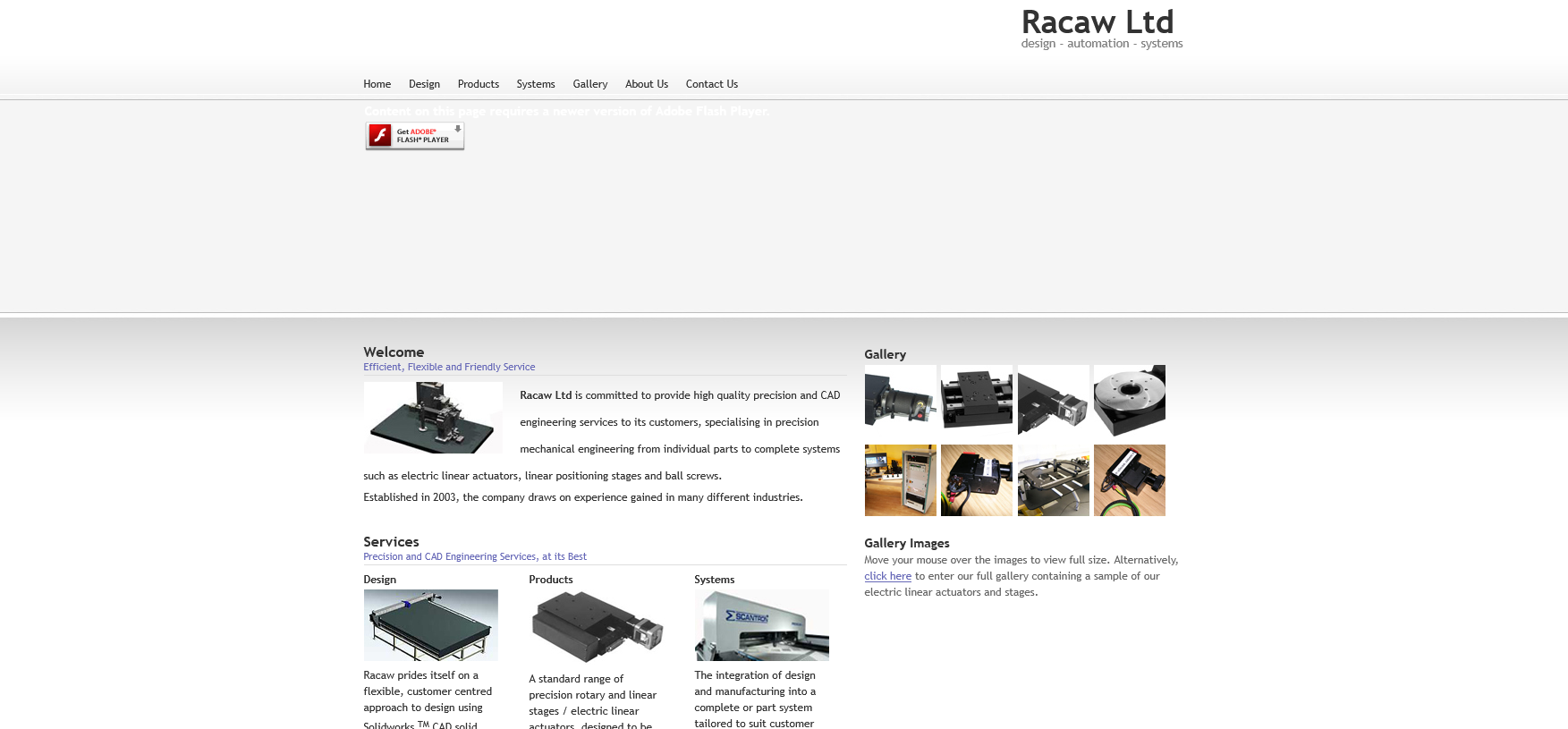 Racaw Ltd Website Screenshot 001