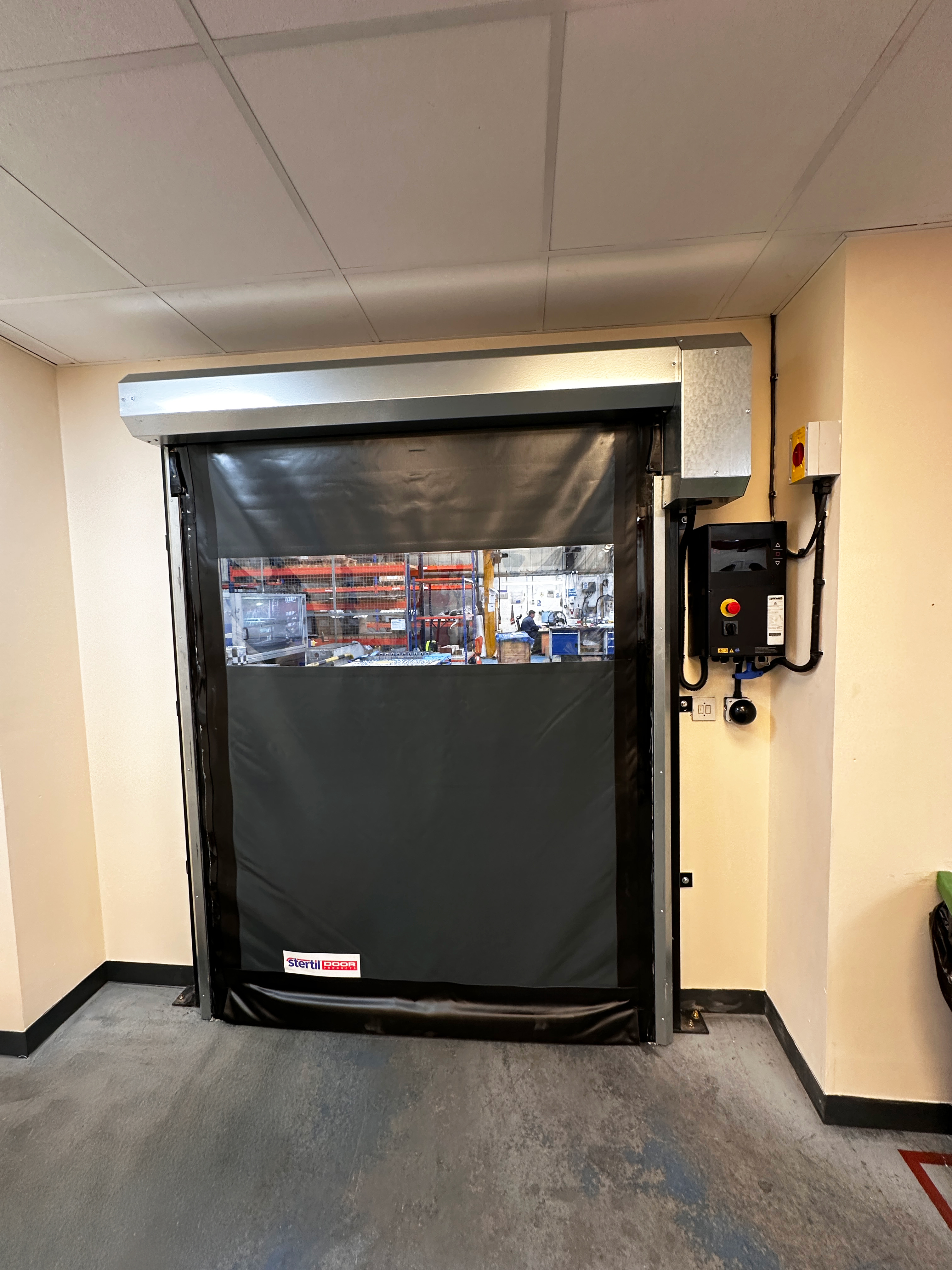 Stertil FlexiEdge High-Speed Door Installed at Bodycote Stonehouse