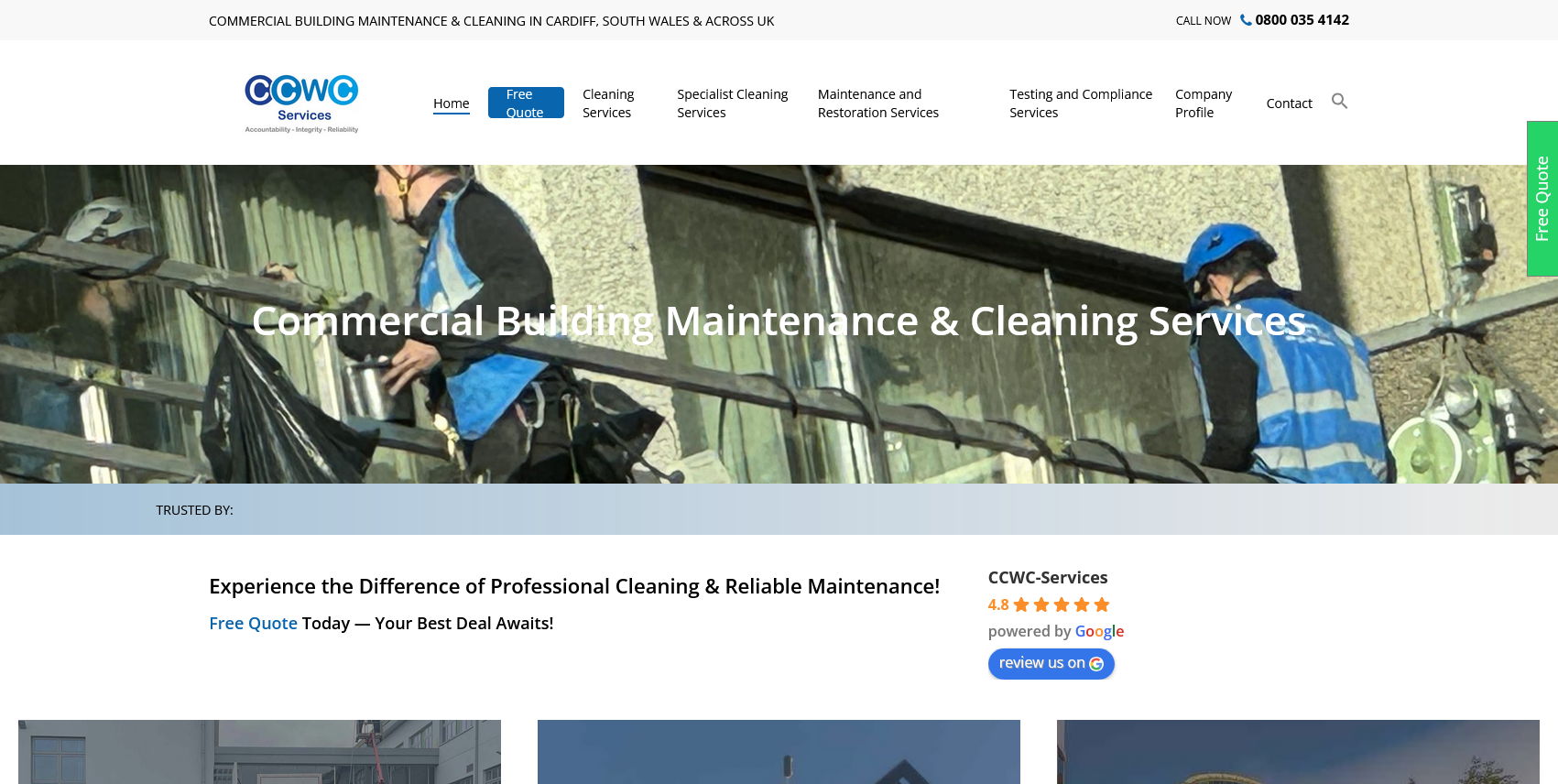 CCWC Services Website Screenshot 001