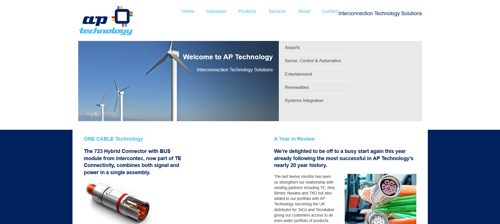 AP Technology Website Screenshot 001