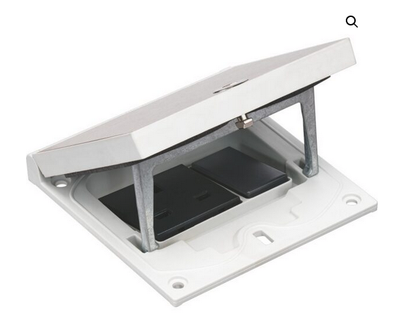 KFH140/72 – 1no. 13amp UK Sockets in a Manual Locking Top Section – Stainless Steel