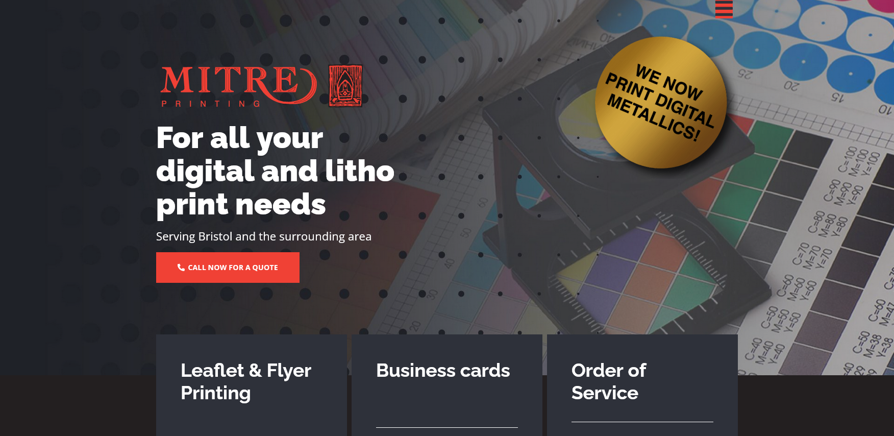 Mitre Printing Website Screenshot 001