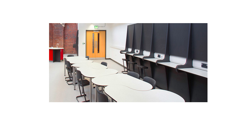 laboratory tables and desks