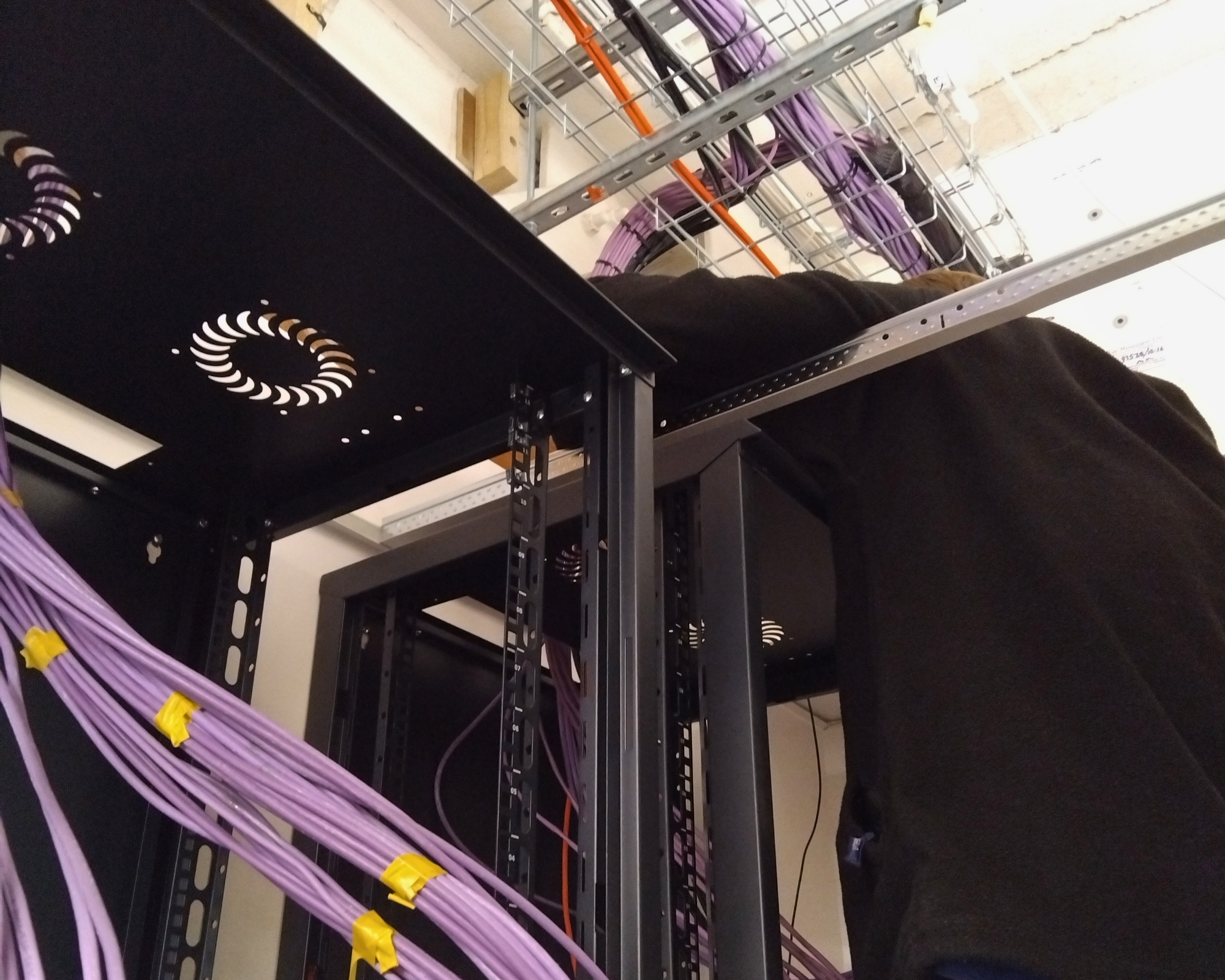 AdaptiveComms Engineer Installing Ethernet Leased Lines