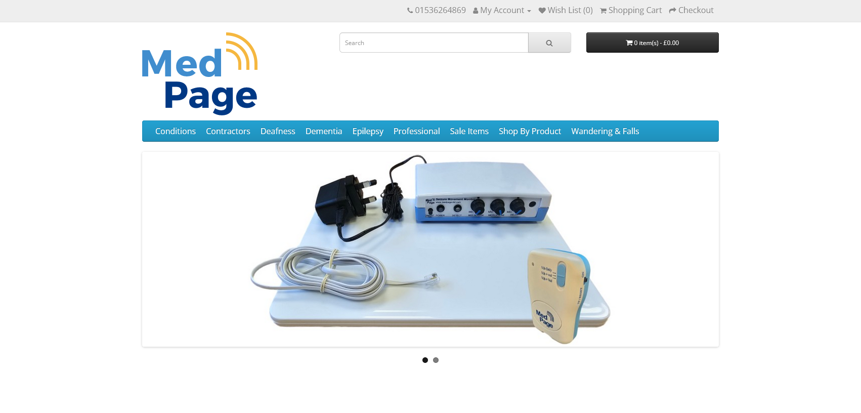 Medpage Ltd T/A Easy Link UK Website Screenshot 001