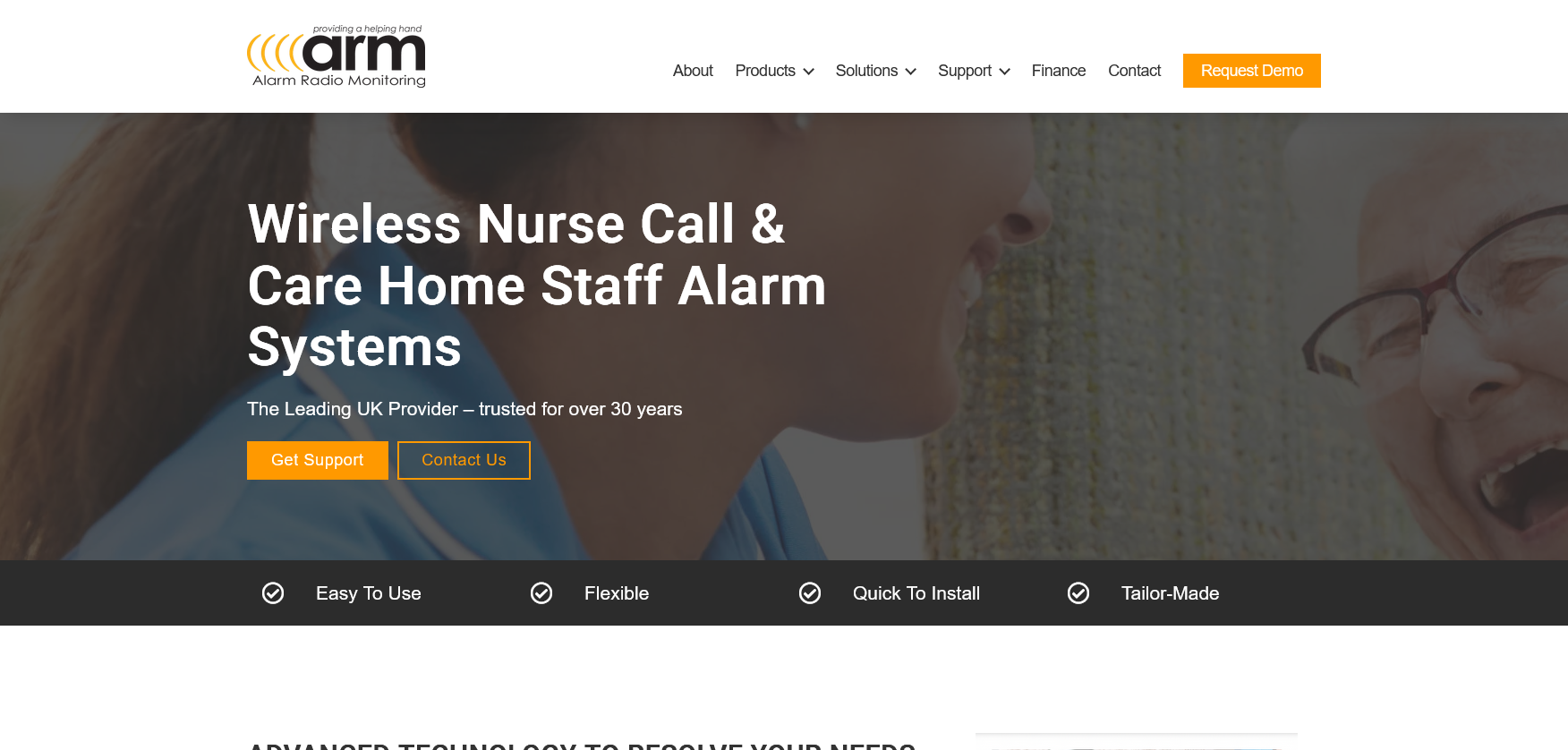 Alarm Radio Monitoring Ltd Website Screenshot 001