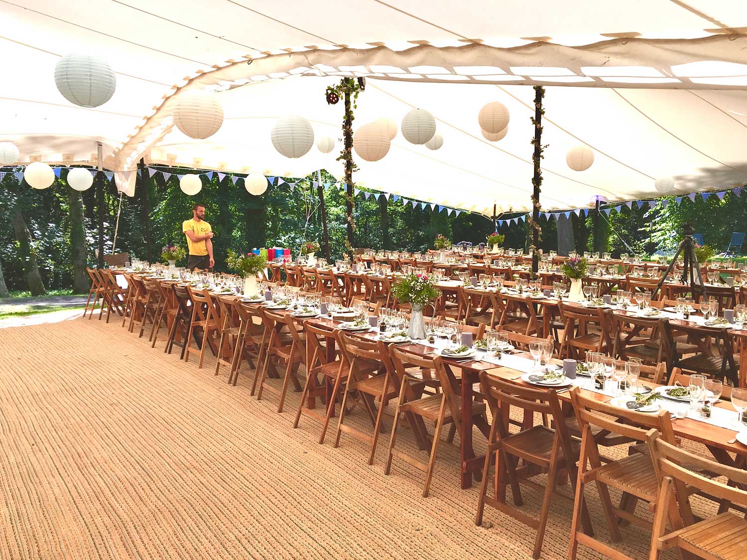 Stretch Tent Hire Interior