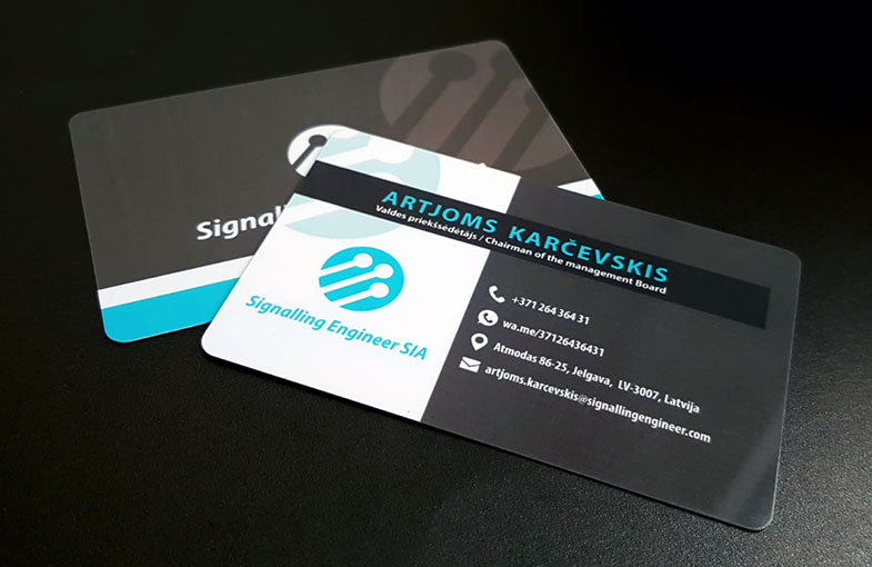 Plastic business cards