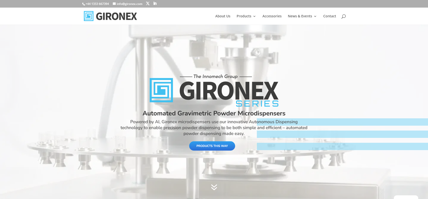 Gironex Website Screenshot 001