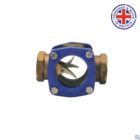 Rhodes 901 Sight Glass with Flow Fingers