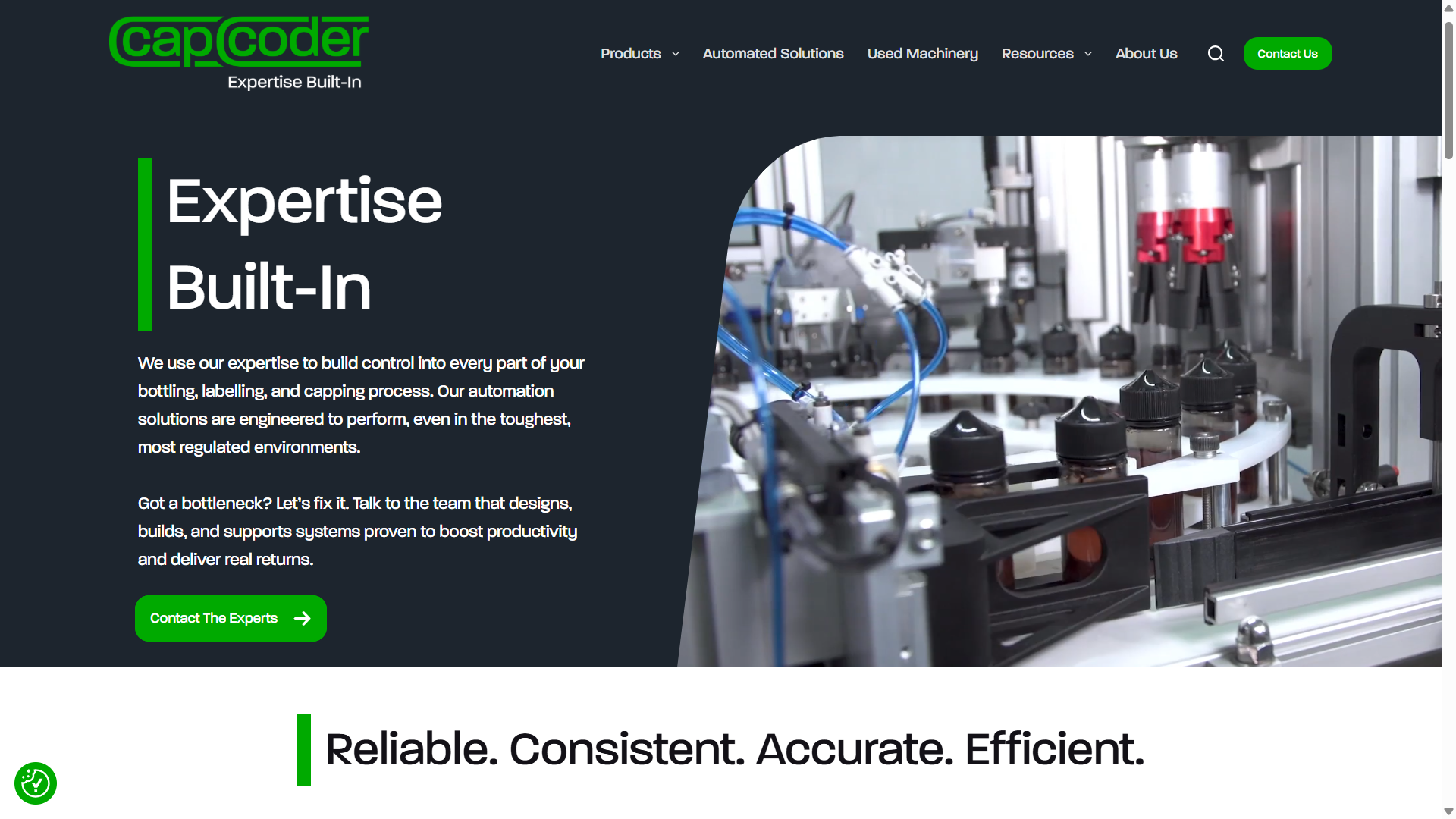 Cap Coder Expertise Built-In Main Home Website Page