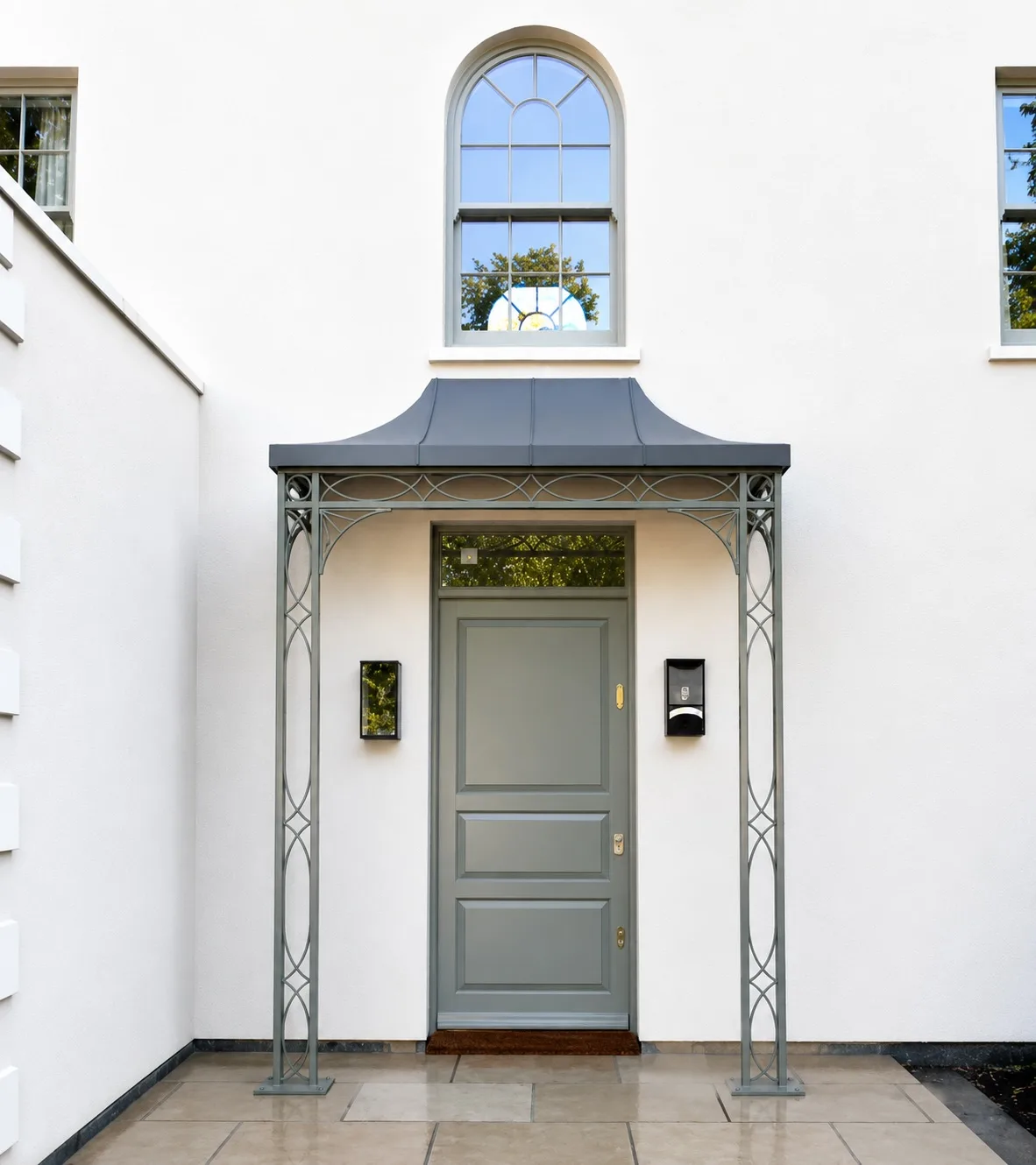 Queen Anne Porch Project – Traditional Wrought Iron Entrance Porch