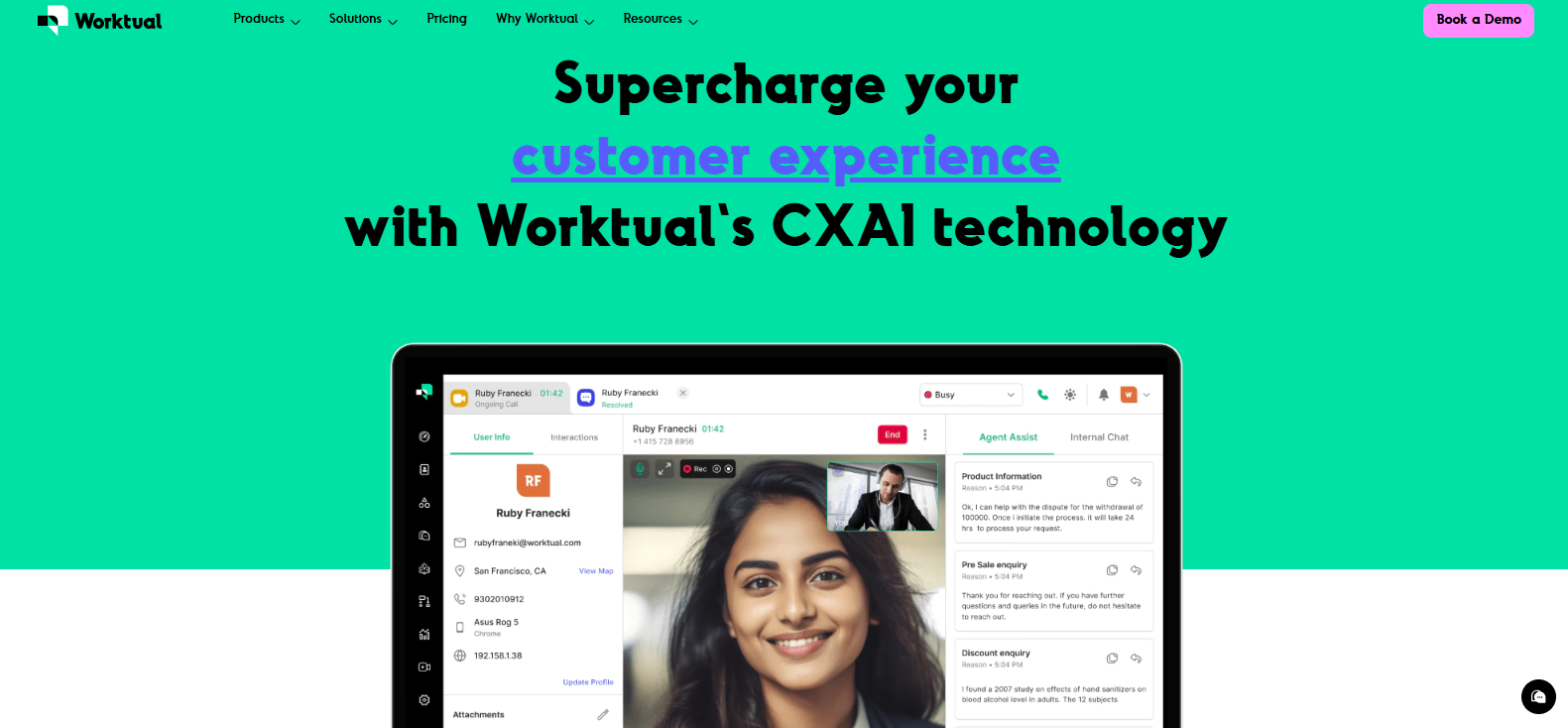 Worktual Website Homepage