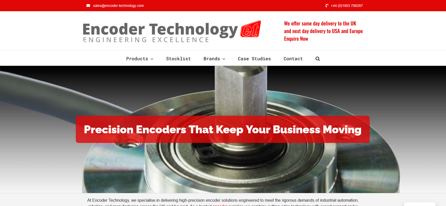 Encoder Technology Website Screenshot 001