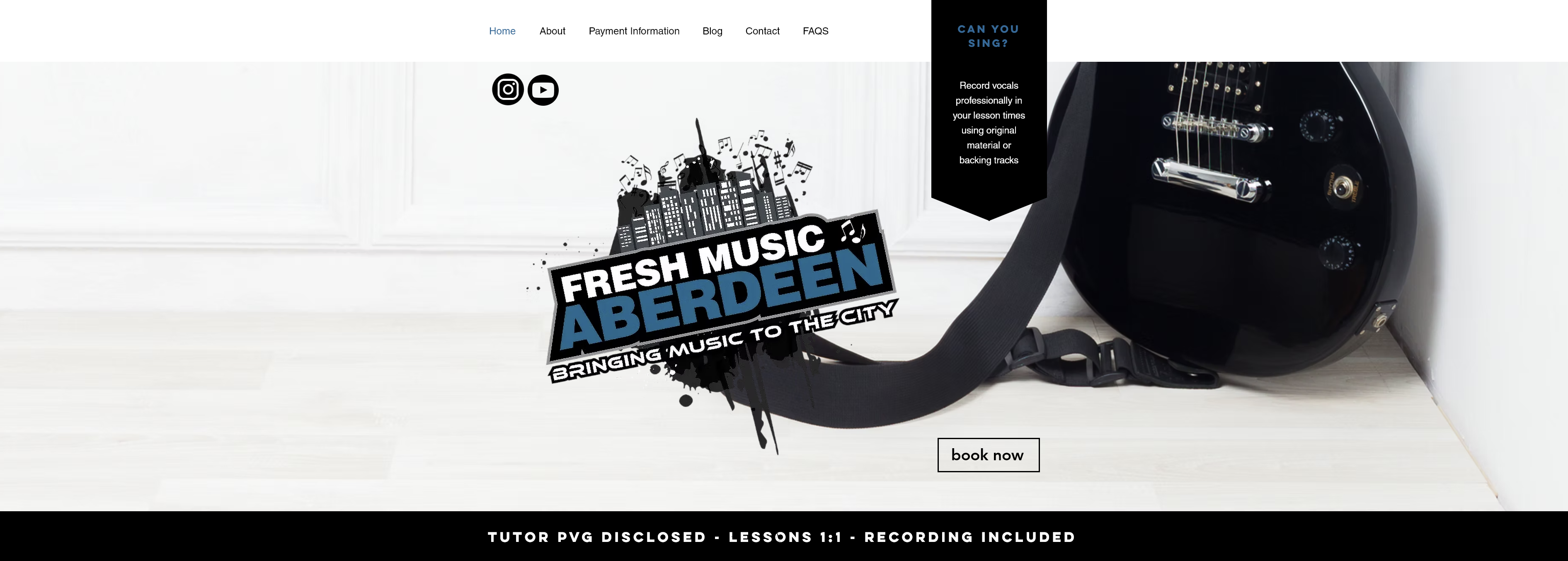 Fresh Music Aberdeen Website Image