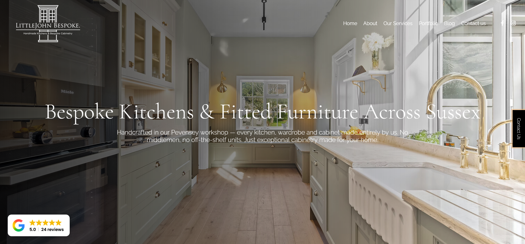 LittleJohn Bespoke Website Screenshot 001