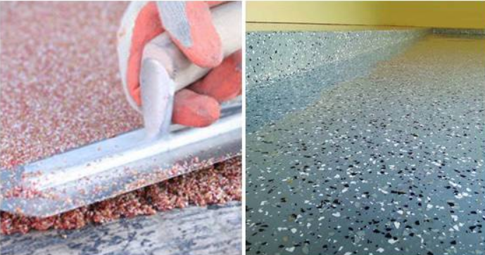 Decorative coatings can be done in different colours and styles to match your requirements