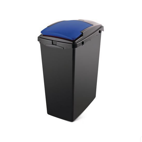 40L Recycling Bin with Blue Lid