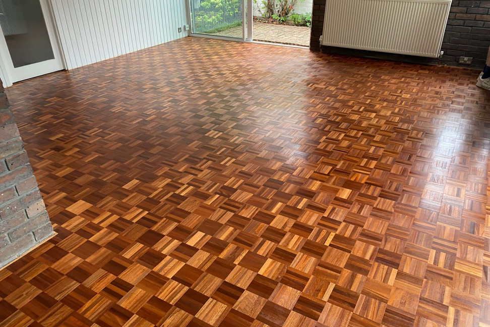 Recent Wood Flooring Projects: Merbau Mosaic Panel Floor