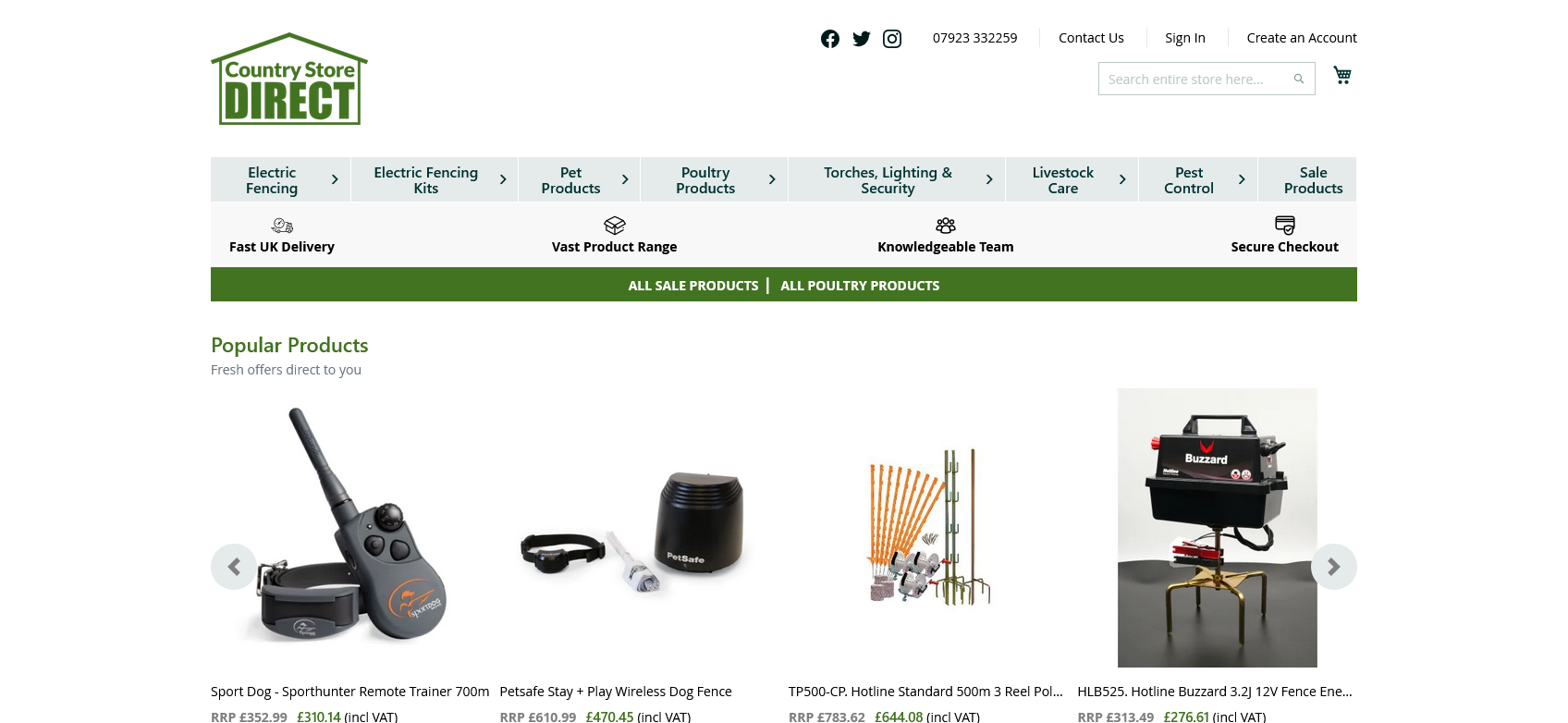 Countrystore Direct Website Screenshot 001