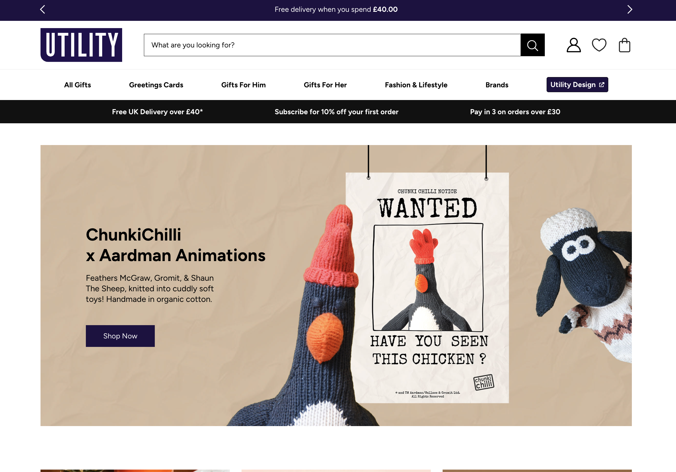 utility gift website