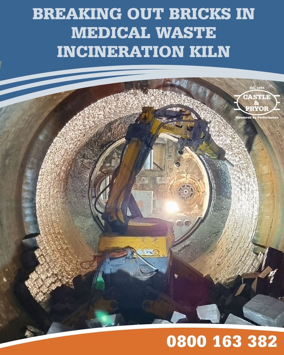 Castle and Pryor Break Out Bricks from a High-Temperature Kiln