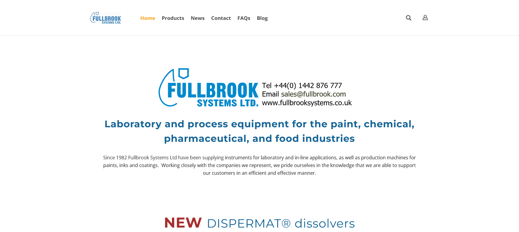 Fullbrook Systems Ltd Website Screenshot 001