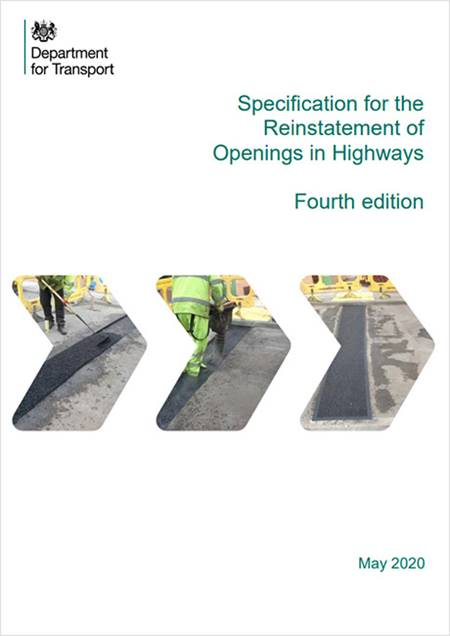 Specification for the Reinstatement of Openings in Highways Fourth Edition