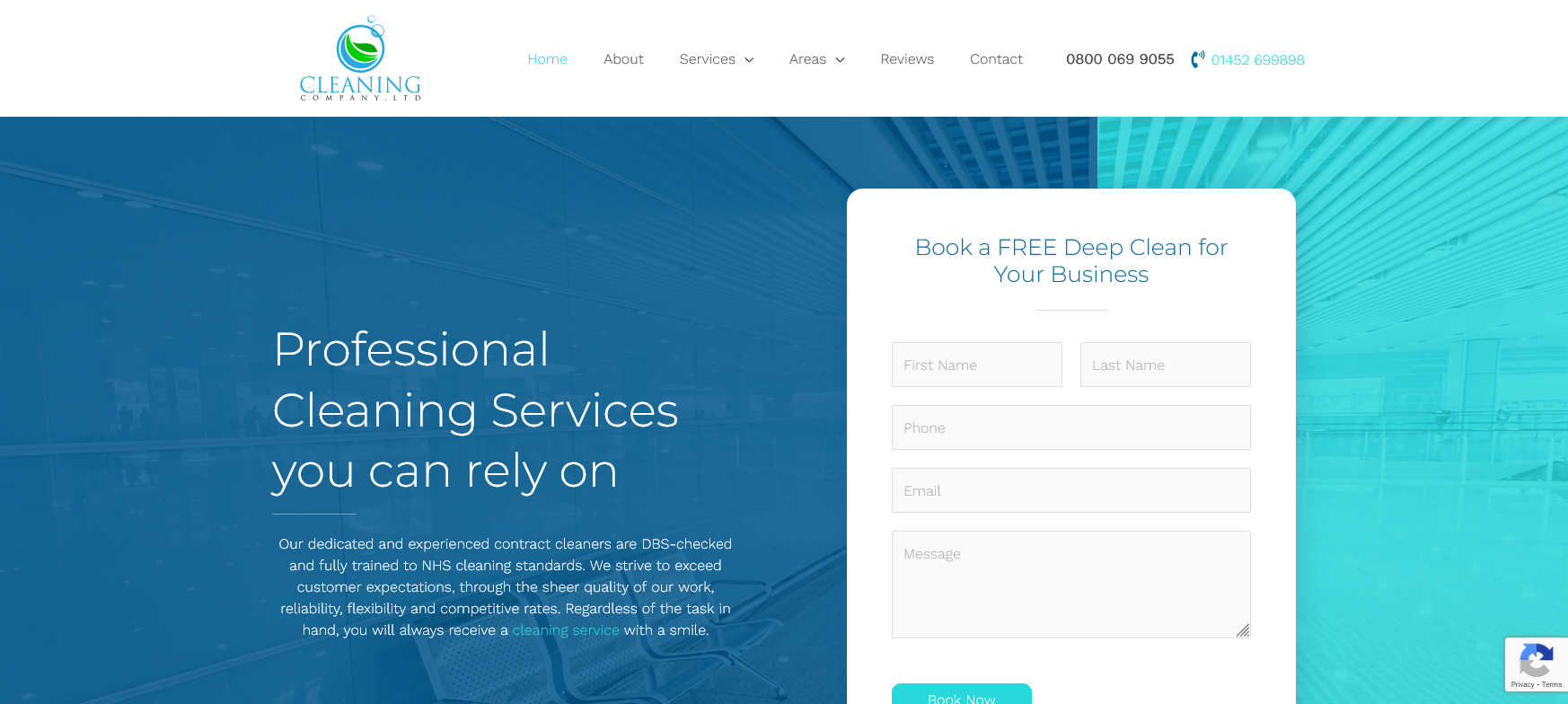 Cleaning Company Ltd Website Screenshot 001