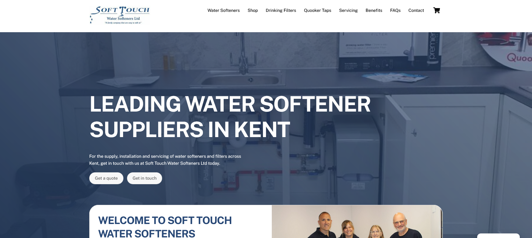 Soft Touch Water Softeners Ltd Website Screenshot 001