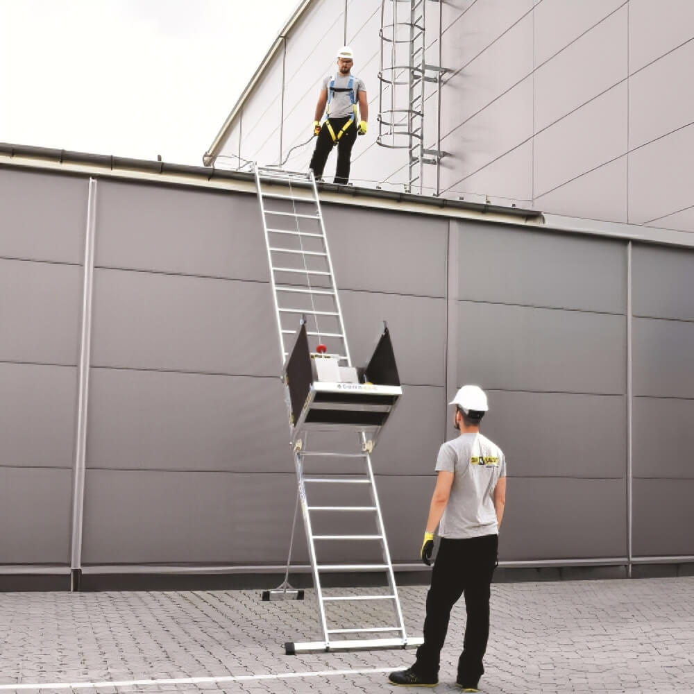 Ladder Hoist with Transport Trolley - WT-AL-M-12-BW+WT-WT