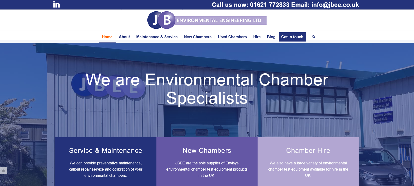 JB Environmental Engineering Ltd Website Screenshot 001